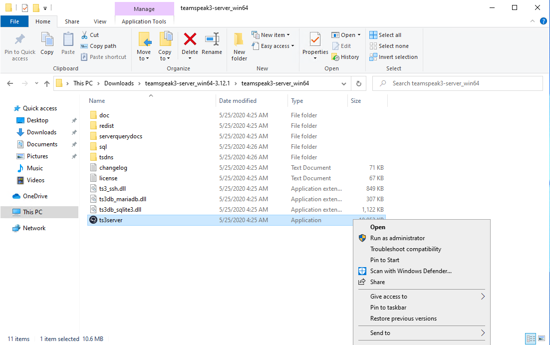 How to create a TeamSpeak server on your Windows RDP server